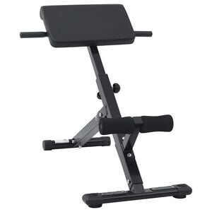 vidaXL Hyperextension pad Fekete 100,5 x 70 x 78 cm Porsz&oacute;rt ac&eacute;l