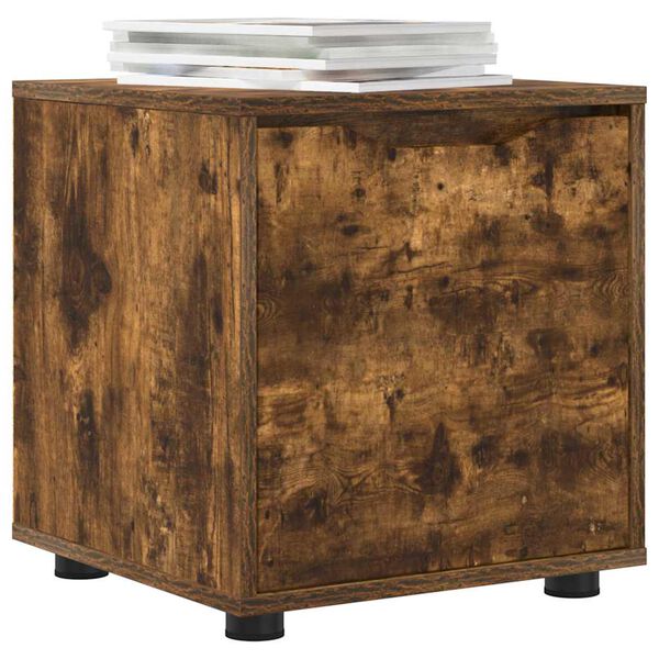 vidaXL F&uuml;rdőszoba Sz&eacute;k&eacute;ny F&uuml;st&ouml;lt t&ouml;lgy 40,5 x 40 x 44 cm Faanyag