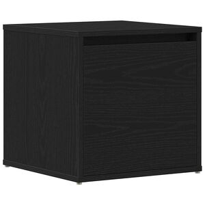 vidaXL Fi&oacute;kos szekr&eacute;ny fi&oacute;kkal Fekete t&ouml;lgy 40,5 x 40 x 40 cm Faanyag
