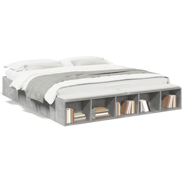 vidaXL betonsz&uuml;rke szerelt fa &aacute;gykeret 180 x 200 cm