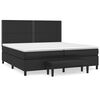 vidaXL feh&eacute;r műbőr rug&oacute;s &aacute;gy matraccal 200 x 200 cm