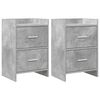 vidaXL &Eacute;jjeliszekr&eacute;nyek 2 pcs Betonsz&uuml;rke 40 x 30 x 60 cm Szerelt Fa