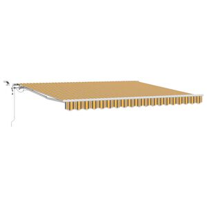 vidaXL Beh&uacute;zhat&oacute; napellenző Soksz&iacute;nű 400 &times; 300 cm Poli&eacute;szter