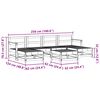 vidaXL Kerti lounge szett 6 pcs Viaszbarna T&ouml;m&ouml;r fenyő