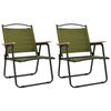 vidaXL 2 db z&ouml;ld oxford sz&ouml;vet camping sz&eacute;k 54x55x78 cm