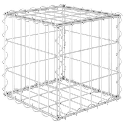 vidaXL kocka alakú acélhuzal gabion magaságyás 30 x 30 x 30 cm