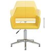 vidaXL 4 db sárga szövet forgó étkezőszék