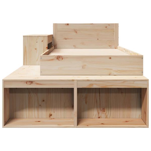 vidaXL t&ouml;m&ouml;r fenyőfa &aacute;gy matrac n&eacute;lk&uuml;l 75 x 190 cm