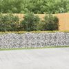 vidaXL &iacute;ves horganyzott vas gabion magas&aacute;gy&aacute;s 600 x 50 x 100 cm