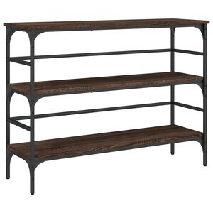 vidaXL barna t&ouml;lgysz&iacute;nű szerelt fa t&aacute;lal&oacute;asztal 100 x 32 x 75 cm