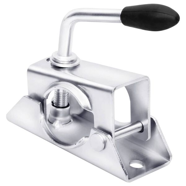 vidaXL 2 db horganyzott ac&eacute;l bilincs ut&aacute;nfut&oacute; ker&eacute;khez 13,5x6,5x14 cm