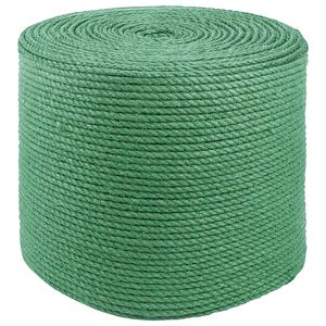 vidaXL Juta K&ouml;t&eacute;l 8 mm Z&ouml;ld 100% Tossa kender