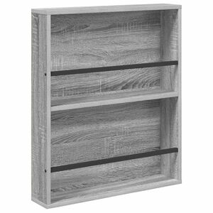 vidaXL Magazin &aacute;llv&aacute;ny Sz&uuml;rke Sonoma 60 x 12 x 70 cm Szerelt Fa