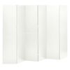 vidaXL feh&eacute;r ac&eacute;l 6-paneles parav&aacute;n 240 x 180 cm