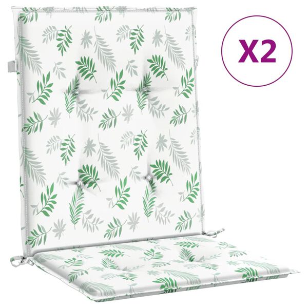 vidaXL 2 db lev&eacute;lmint&aacute;s sz&ouml;vet alacsony h&aacute;tt&aacute;ml&aacute;j&uacute; sz&eacute;kp&aacute;rna