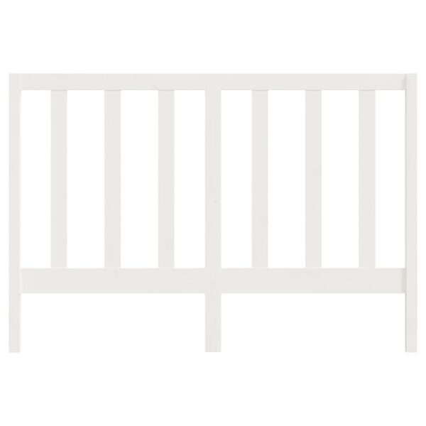 vidaXL feh&eacute;r t&ouml;m&ouml;r fenyőfa &aacute;gyfejt&aacute;mla 126 x 4 x 100 cm