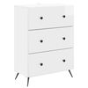 vidaXL Fi&oacute;kos szekr&eacute;ny 66 x 34,5 x 90 cm Szerelt Fa Magasf&eacute;nyű Feh&eacute;r