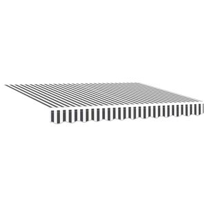 vidaXL Napellenző ponyva Antracit &eacute;s Feh&eacute;r 235 x 195 cm Poli&eacute;szter