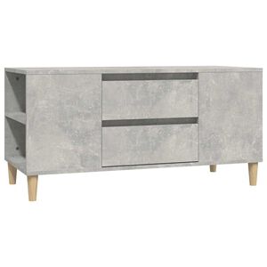 vidaXL betonsz&uuml;rke szerelt fa TV-szekr&eacute;ny 102 x 44,5 x 50 cm