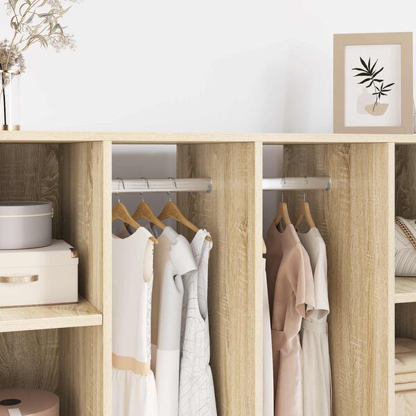 vidaXL Szekr&eacute;ny r&uacute;d 12 pcs Ez&uuml;st 764 x 15 x 29 mm Alum&iacute;nium &ouml;tv&ouml;zet