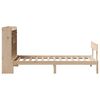 vidaXL tömör fenyőfa könyvespolcos ágy matrac nélkül 90 x 200 cm