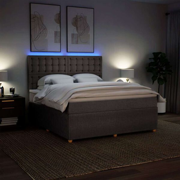 vidaXL t&oacute;psz&iacute;nű sz&ouml;vet rug&oacute;s &aacute;gy matraccal 180 x 200 cm