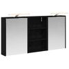 vidaXL F&uuml;rdőszobai Szekr&eacute;ny Szett 3 db 126 x 16 x 62.5 cm Szerelt fa