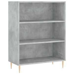 vidaXL betonsz&uuml;rke szerelt fa k&ouml;nyvespolc 69,5 x 32,5 x 90 cm