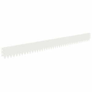 vidaXL Fűszeg&eacute;lyez&eacute;s 10 pcs 103 x 10 cm Ac&eacute;l Feh&eacute;r