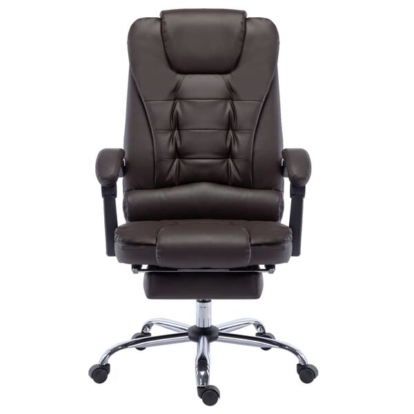 vidaXL barna műbőr irodasz&eacute;k