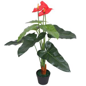 vidaXL műflaming&oacute;vir&aacute;g vir&aacute;gcser&eacute;ppel 90 cm piros &eacute;s s&aacute;rga