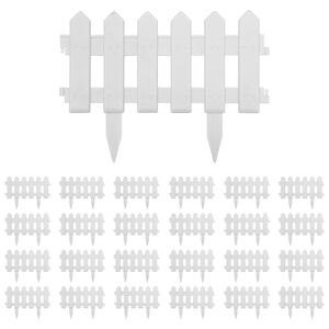 vidaXL 25 db feh&eacute;r PP gyepszeg&eacute;ly 10 m