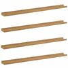 vidaXL Falpolc polcokkal t&aacute;rol&oacute;val 4 pcs Barna 100 x 9 x 3 cm Faanyag