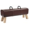 vidaXL pad S&ouml;t&eacute;t Barna 110 x 30 x 45 cm Val&oacute;di Bőr