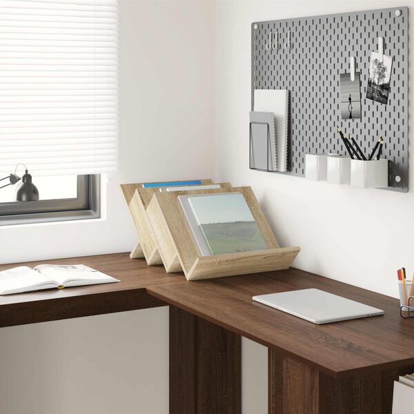 vidaXL Magazin &aacute;llv&aacute;ny Sonoma t&ouml;lgy 53 x 40 x 28.5 cm Faanyag