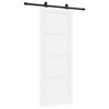 vidaXL Cs&uacute;sz&oacute; ajt&oacute; ORKDAL 83 x 211 cm Szerelt Fa Feh&eacute;r &eacute;s Fekete