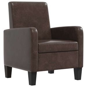 vidaXL barna műbőr fotel