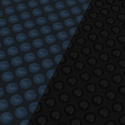 vidaXL fekete és kék napelemes lebegő PE medencefólia 1000 x 500 cm