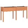 vidaXL barna t&ouml;m&ouml;r fenyőfa kerti &uuml;ltetől&aacute;da b&eacute;l&eacute;ssel 161x45x76 cm