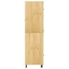 vidaXL Cabinet polcokkal SKI M&eacute;zes Barna 60 x 32 x 40 cm T&ouml;m&ouml;r fenyőfa