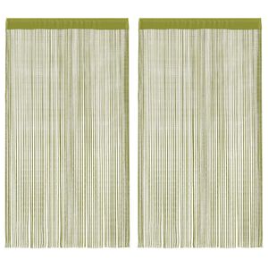 vidaXL 2 db z&ouml;ld zsin&oacute;rf&uuml;gg&ouml;ny 140 x 250 cm