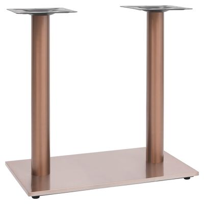 vidaXL sárgaréz színű rozsdamentes acél bisztróasztalláb 70x40x72 cm