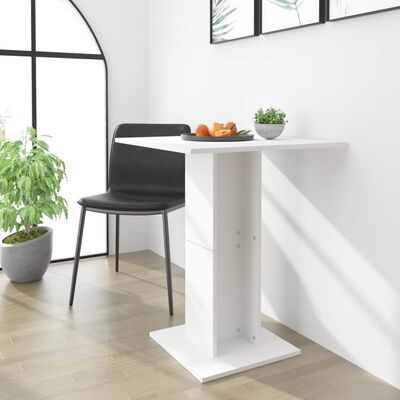 vidaXL fehér forgácslap bisztróasztal 60 x 60 x 75 cm