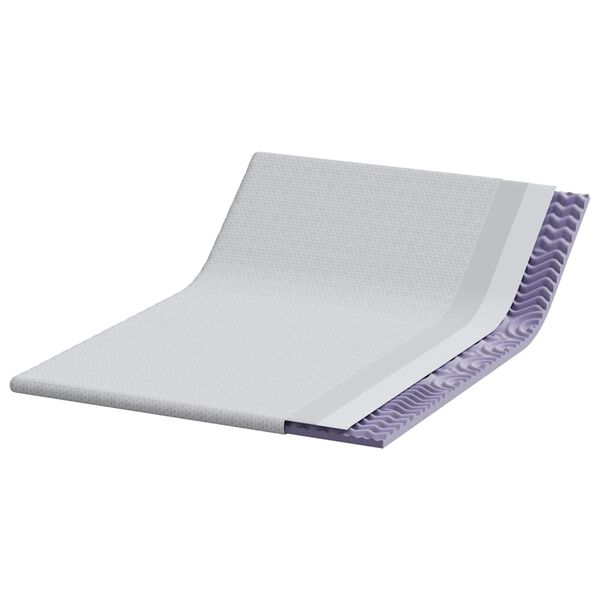 vidaXL Matrac topper Feh&eacute;r 140 x 200 cm Jacquard Sz&ouml;vet