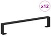 vidaXL B&uacute;tor l&aacute;bak 12 db Fekete 546 x 40,5 x 100 mm Vas