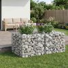 vidaXL Gabion emelt &aacute;gy Ez&uuml;st 100 x 100 x 60 cm Horganyzott ac&eacute;l