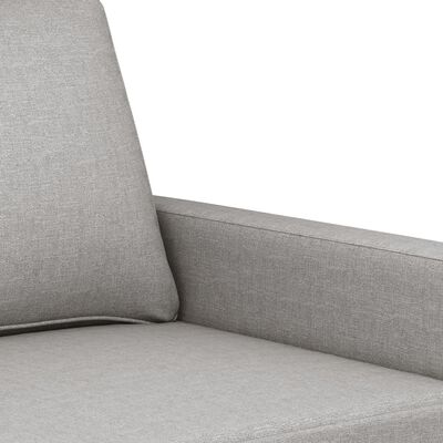 vidaXL 3 személyes világosszürke szövet kanapé 180 cm