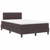 vidaXL Boxrug&oacute;s &aacute;gy matracmal leddel S&ouml;t&eacute;t Barna 120 x 200 cm sz&ouml;vet