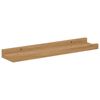 vidaXL Falpolc polcokkal t&aacute;rol&oacute;val 4 pcs Barna 40 x 9 x 3 cm Faanyag