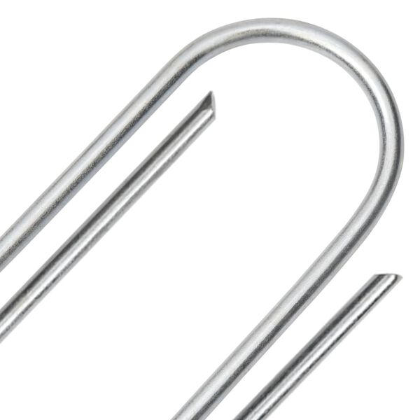 vidaXL 25 db U-alakú horganyzott acél talajcövek 15 x 3,5 cm